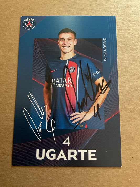 Manuel Ugarte, Uruguay 🇺🇾 Paris Saint-Germain 2023/24 hand signed