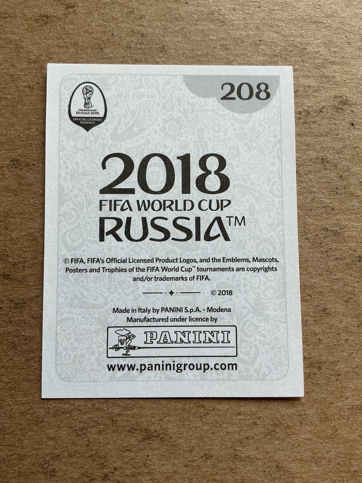 Alexandre Lacazette, France 🇫🇷 FIFA World Cup 2018 Panini hand signed