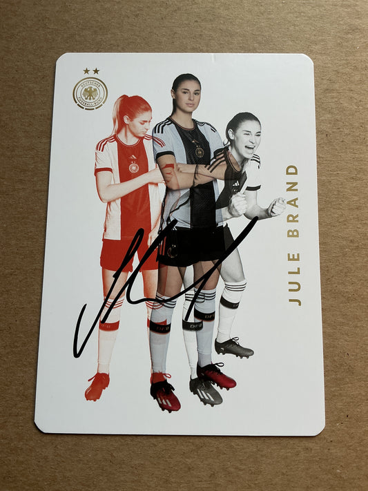 Jule Brand, Germany 🇩🇪 FIFA World Cup 2023 hand signed