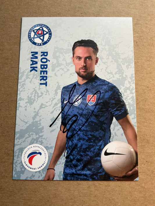 Robert Mak, Slovakia 🇸🇰 UEFA Euro Cup 2020 hand signed