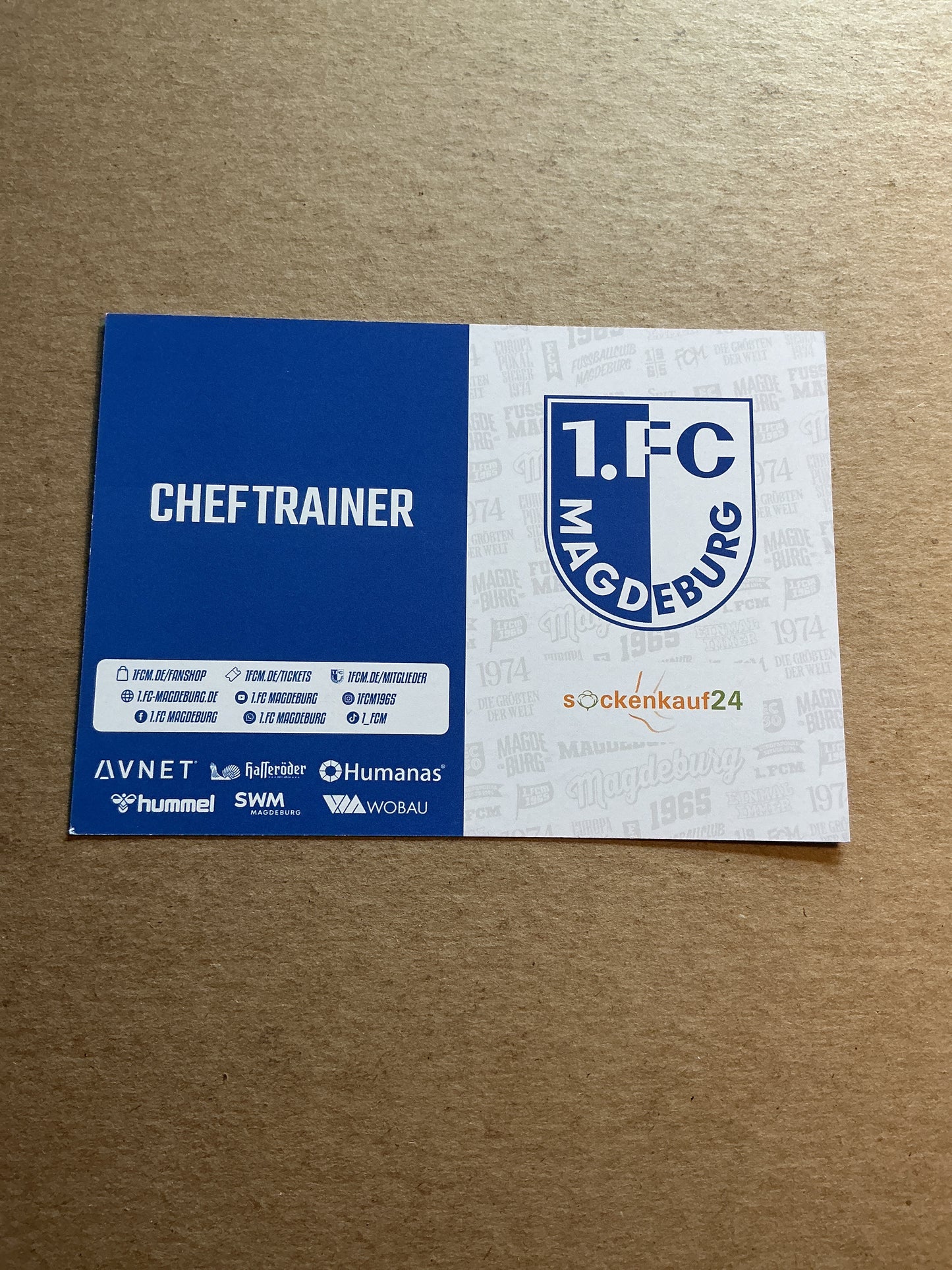 Christian Titz, Germany 🇩🇪 1.FC Magdeburg 2024/25 hand signed