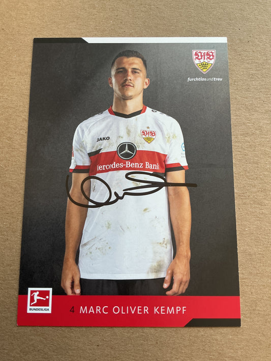 Marc Oliver Kempf, Germany 🇩🇪 VfB Stuttgart 2021/22 hand signed