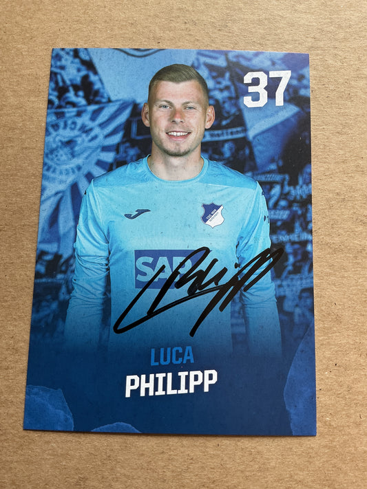 Luca Philipp, Germany 🇩🇪 TSG 1899 Hoffenheim 2023/24 hand signed