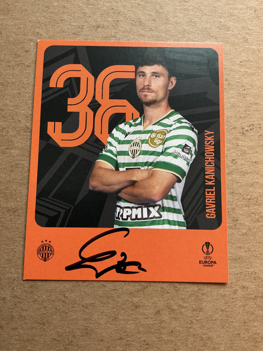 Gavriel Kanichowsky, Israel 🇮🇱 Ferencvaros 2025/26 hand signed