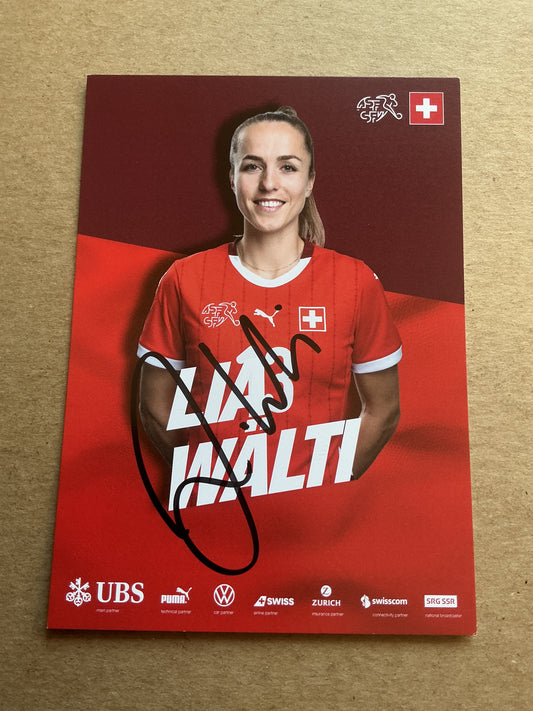 Lia Wälti, Switzerland 🇨🇭 UEFA Euro Cup 2025 hand signed
