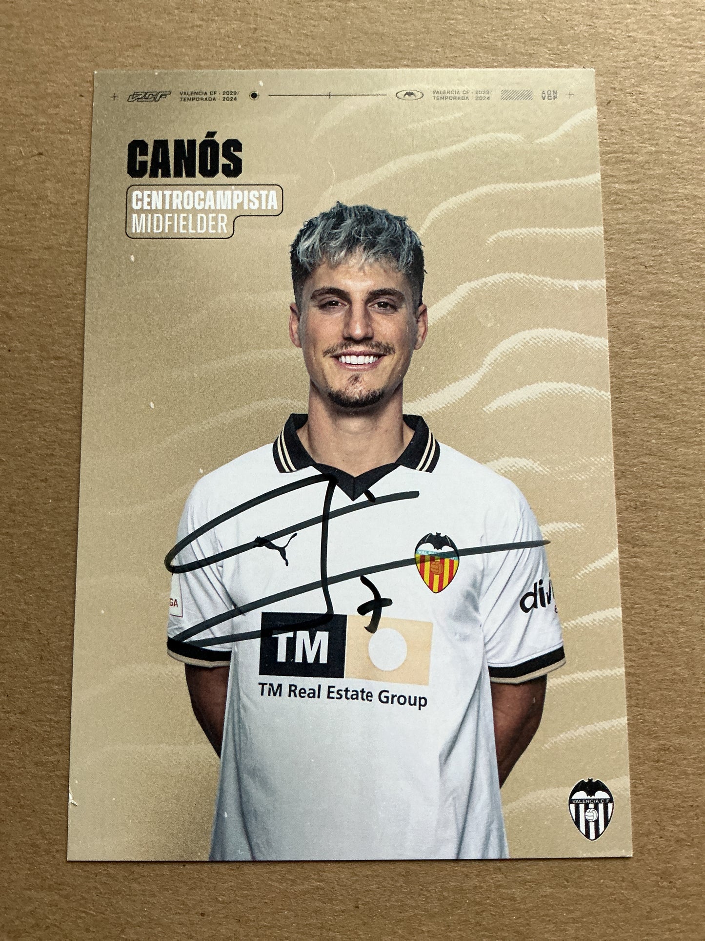 Sergi Canós, Spain 🇪🇸 Valencia CF 2023/24 hand signed