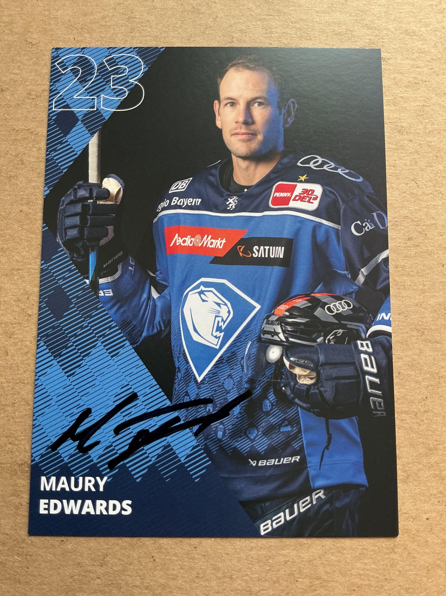Maury Edwards, Canada 🇨🇦 ERC Ingolstadt 2023/24 hand signed