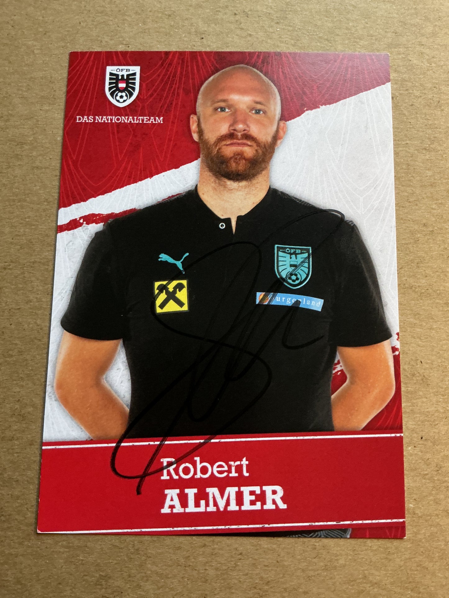 Robert Almer, Austria 🇦🇹 UEFA Euro Cup 2020 hand signed