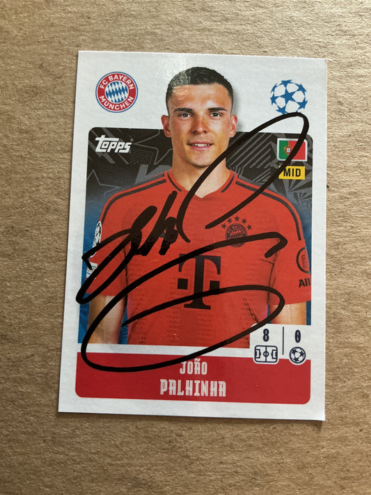 Palhinha, Portugal 🇵🇹 FC Bayern München 2024/25 Topps hand signed