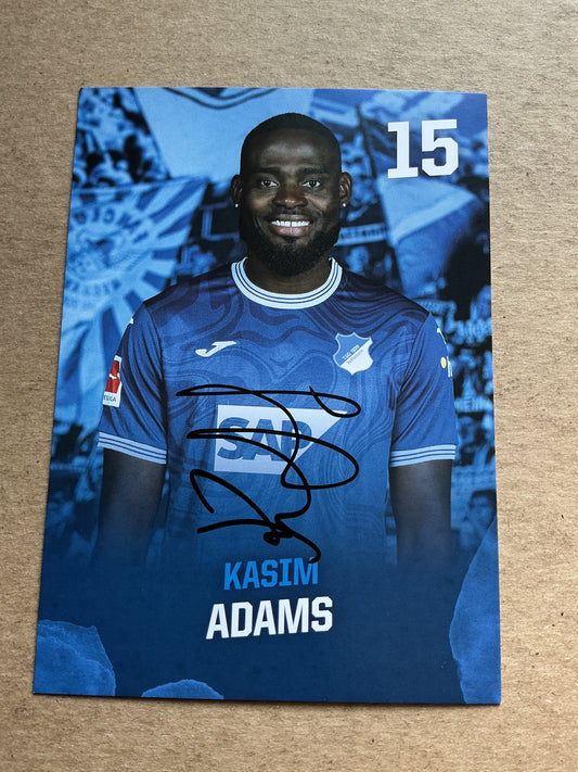 Kasim Adams, Ghana 🇬🇭 TSG 1899 Hoffenheim 2023/24 hand signed