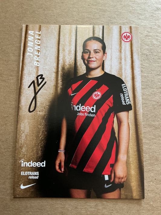 Jonna Brengel, Germany 🇩🇪 Eintracht Frankfurt 2023/24 hand signed