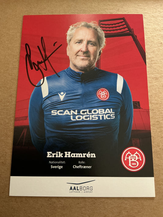 Erik Hamren, Sweden 🇸🇪 Aalborg BK 2022/23 hand signed