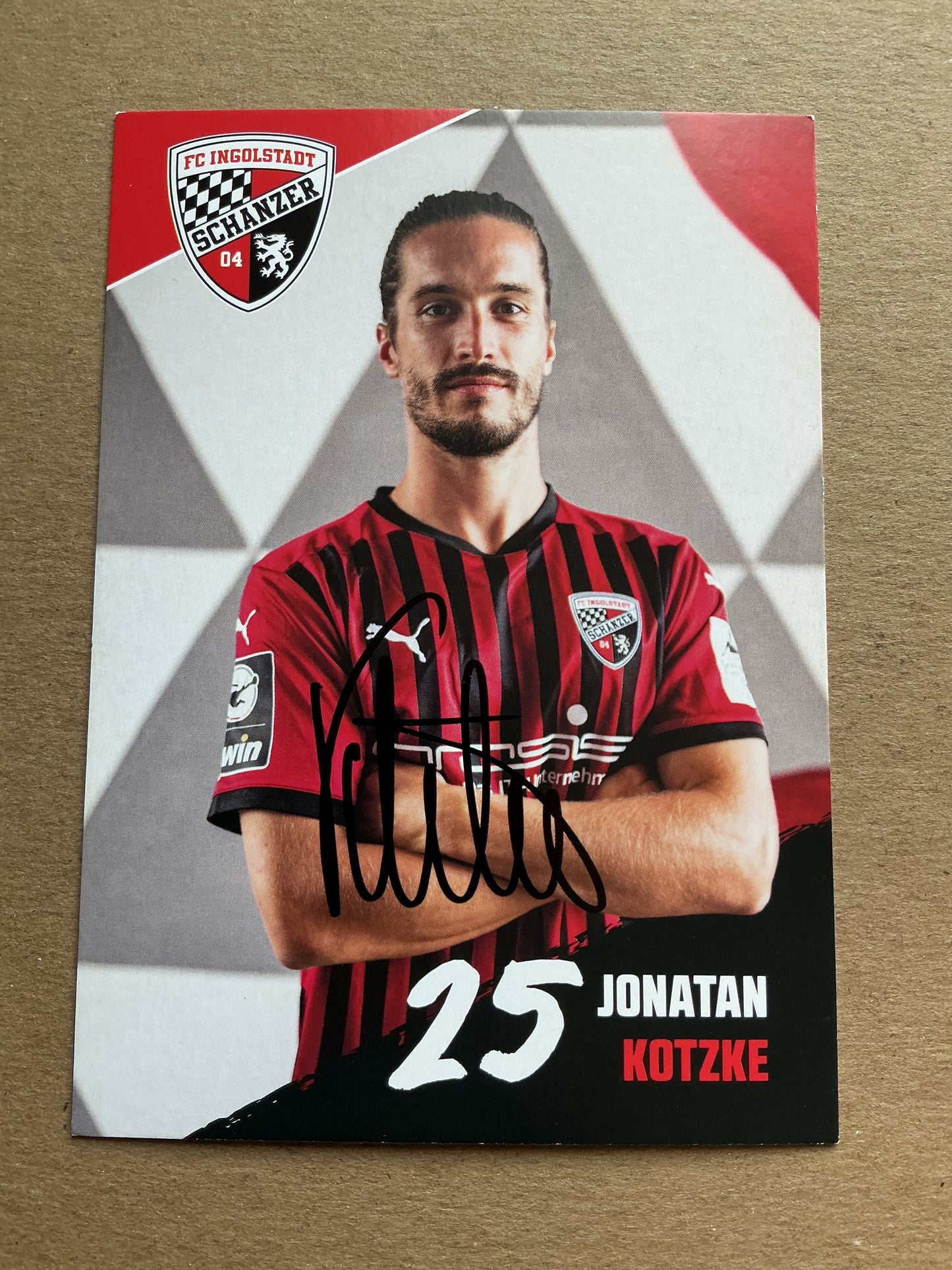 Jonatan Kotzke, Germany 🇩🇪 FC Ingolstadt 04 2020/21 hand signed