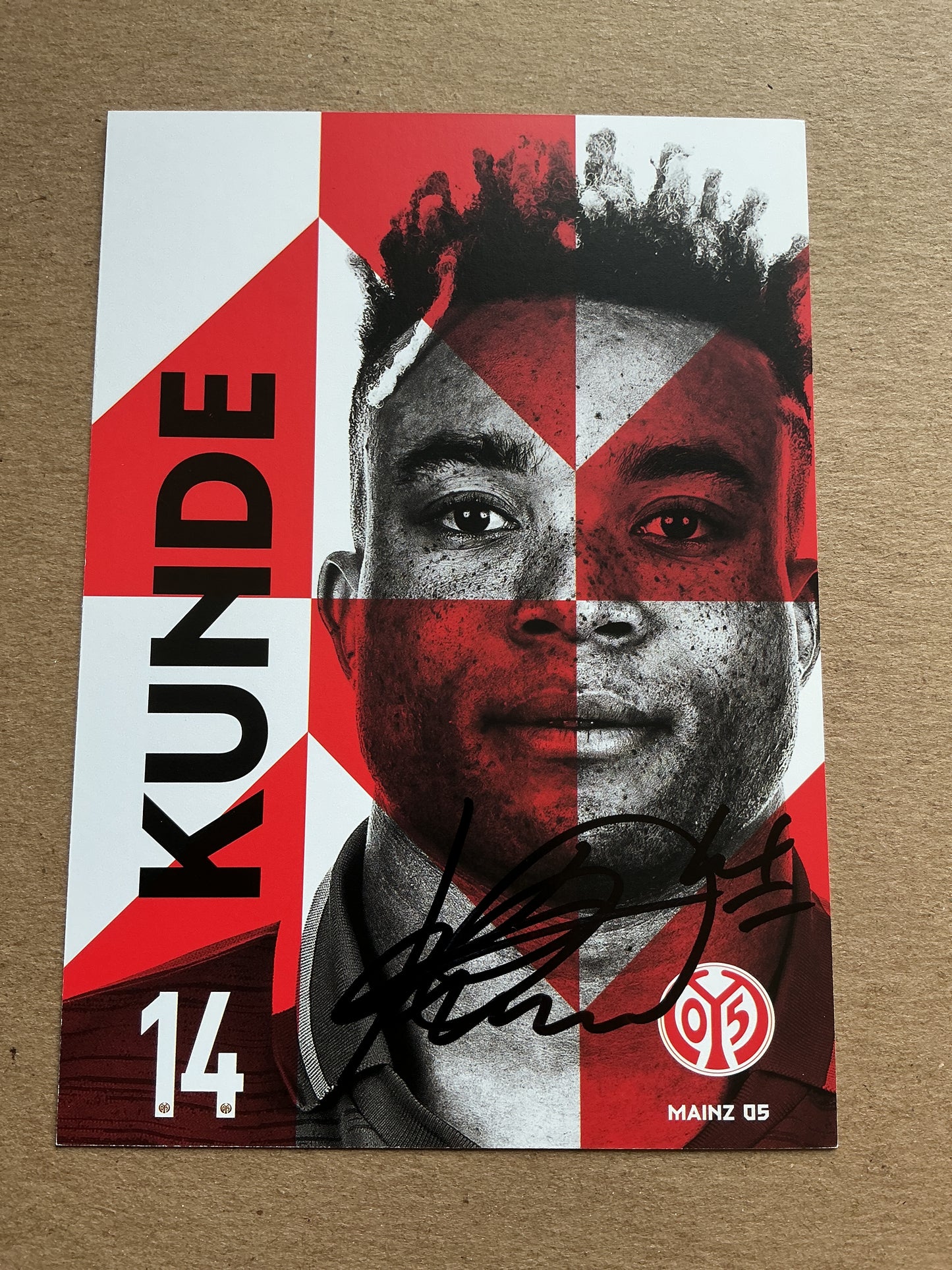 Kunde Malong, Cameroon 🇨🇲 FSV Mainz 05 2019/20 hand signed