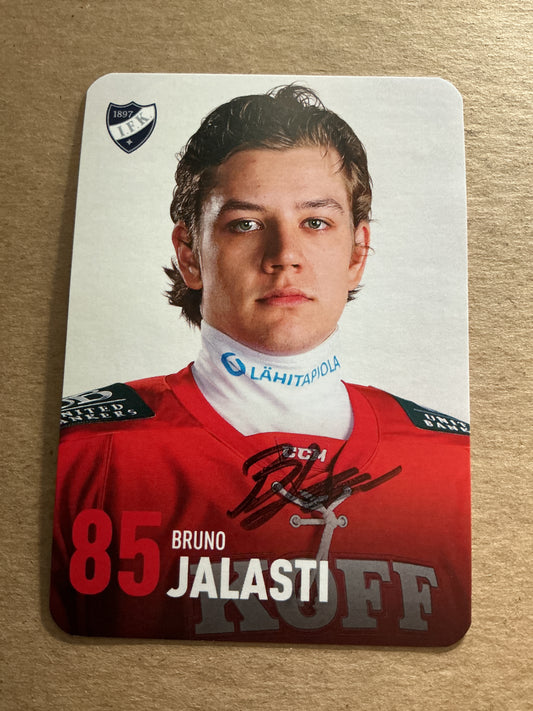 Bruno Jalasti, Finland 🇫🇮 HIFK Hockey 2024/25 hand signed
