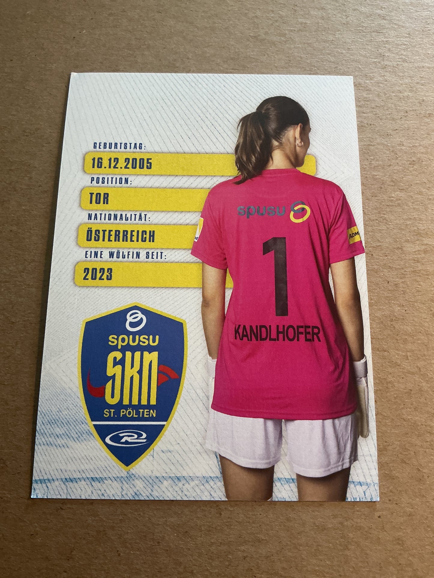 Amelie Kandlhofer, Austria 🇦🇹 SKN St. Pölten 2024/25 hand signed