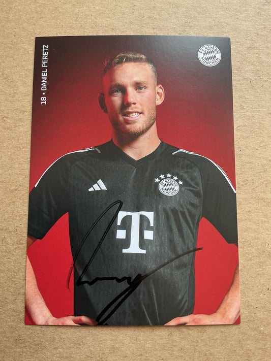 Daniel Peretz, Israel 🇮🇱 FC Bayern München 2023/24 hand signed