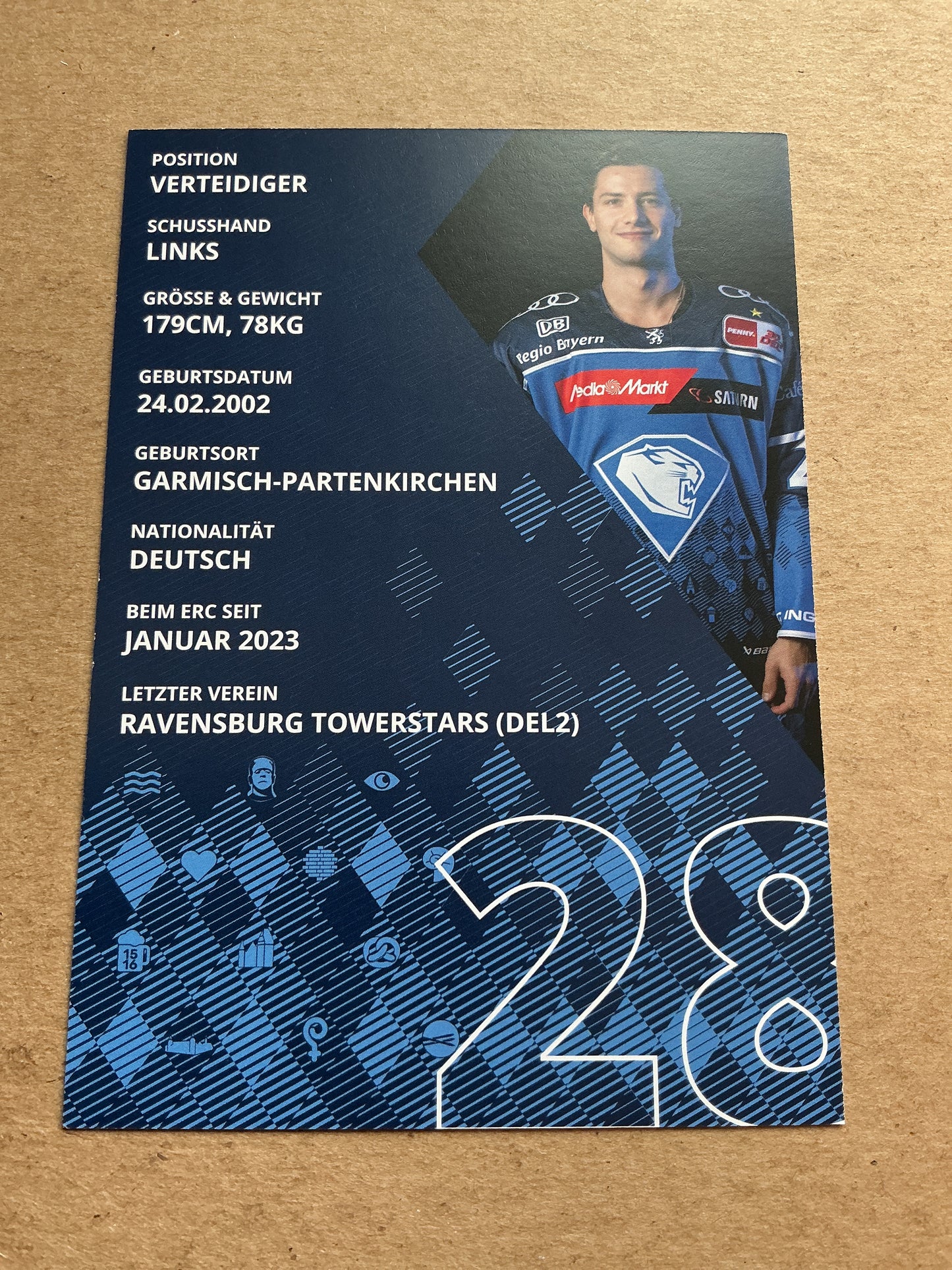 Daniel Schwaiger, Germany 🇩🇪 ERC Ingolstadt 2023/24 hand signed