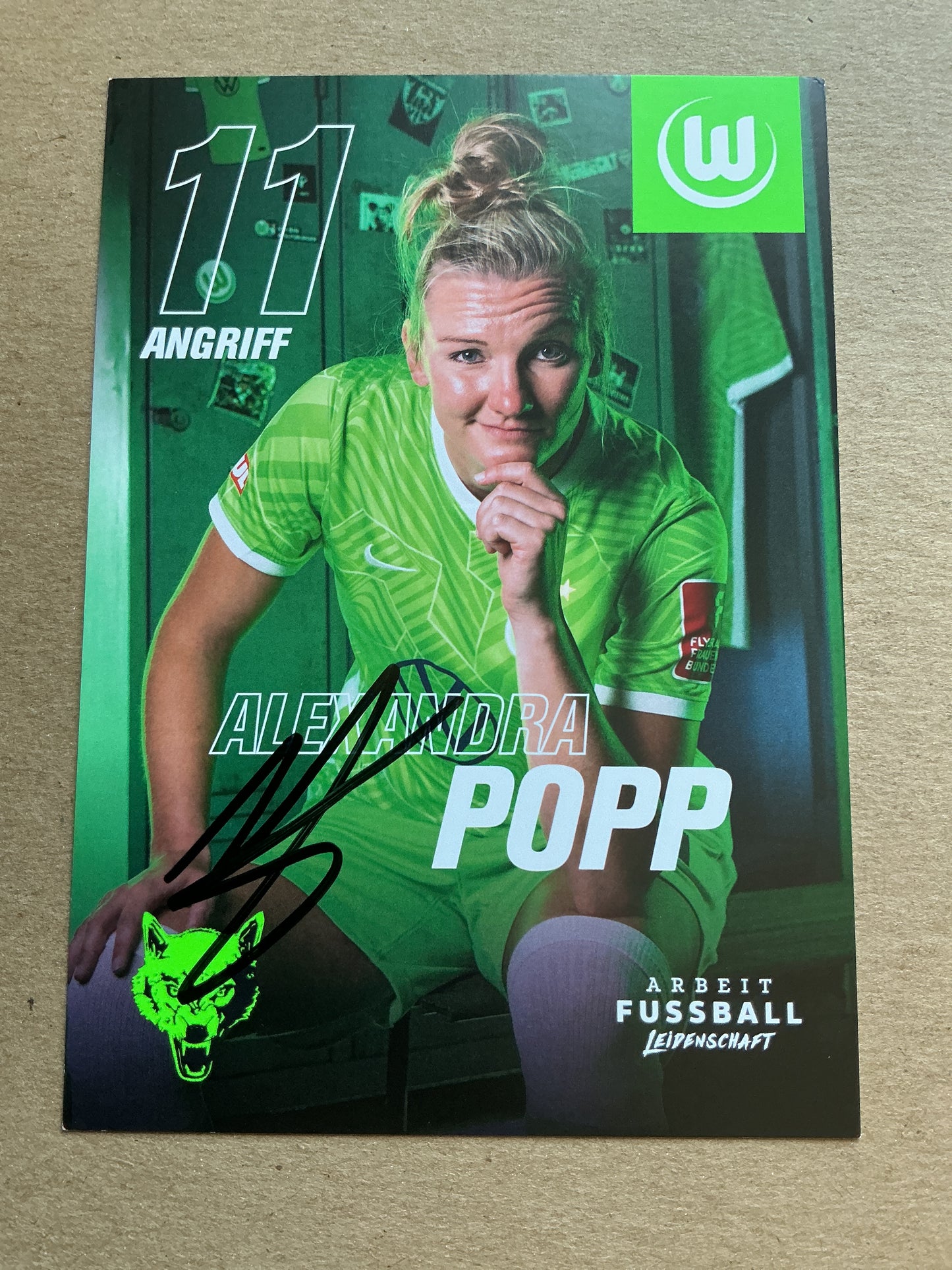 Alexandra Popp, Germany 🇩🇪 VfL Wolfsburg 2021/22 hand signed