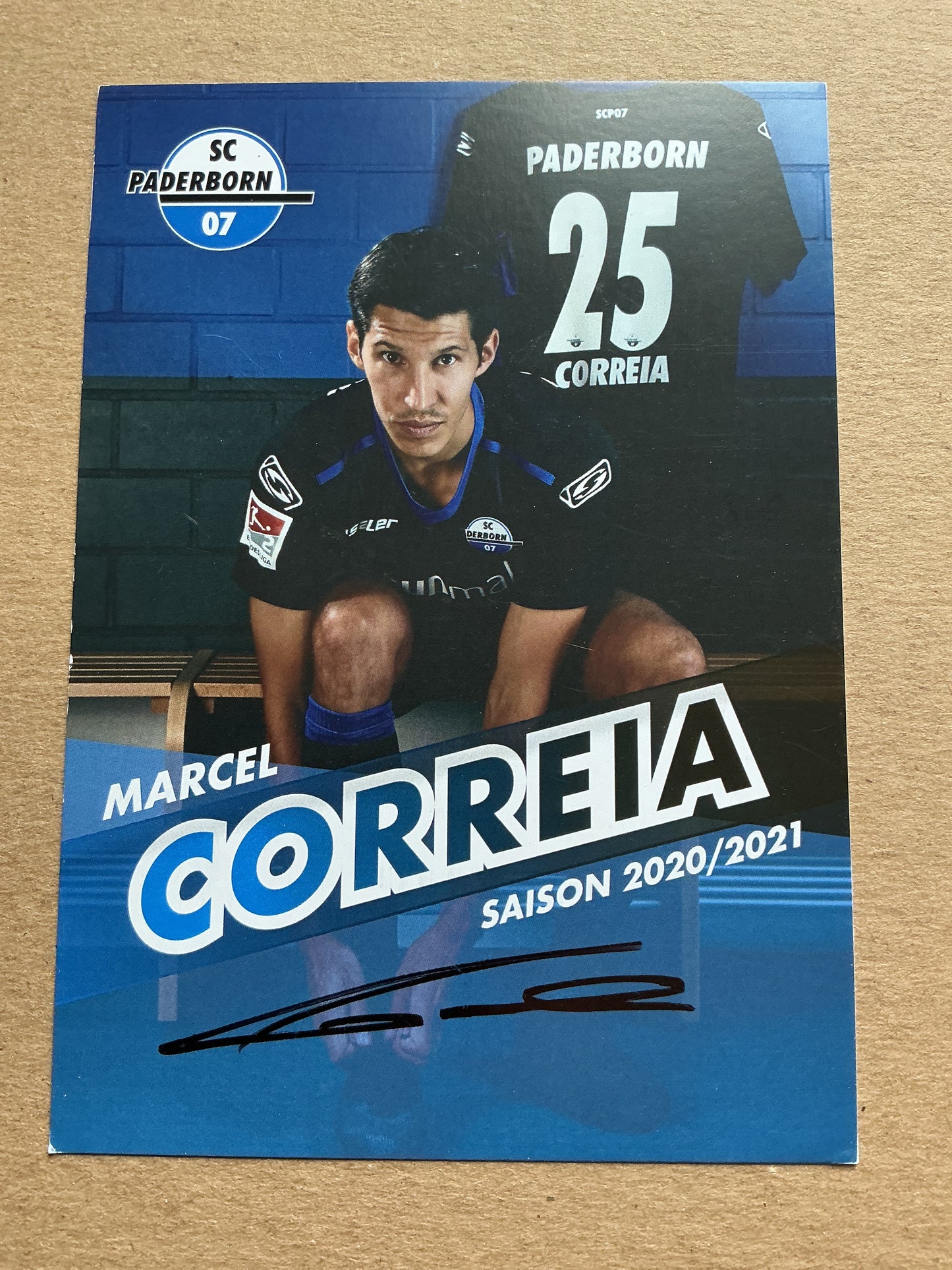 Marcel Correia, Portugal 🇵🇹 SC Paderborn 07 2020/21 hand signed