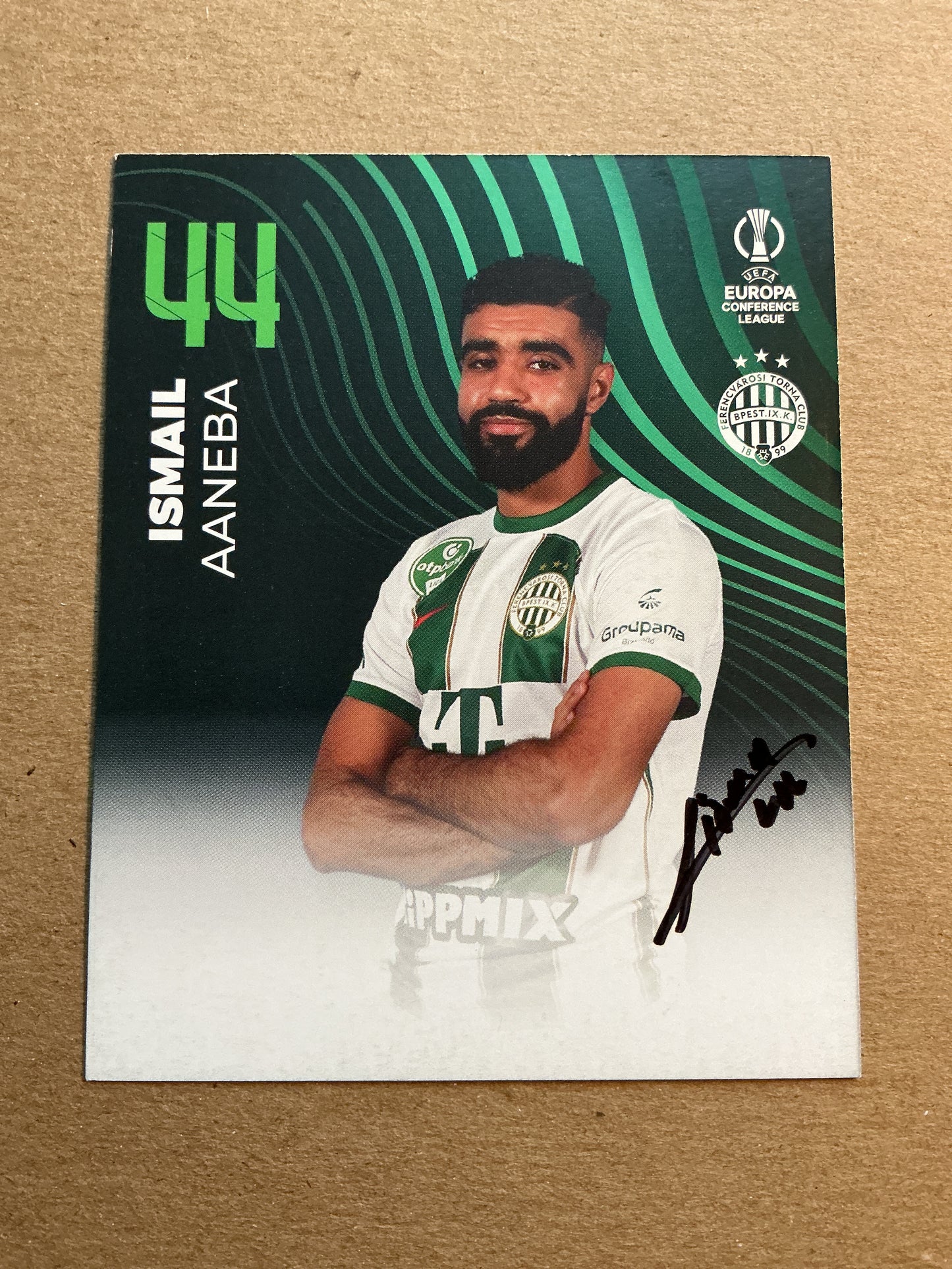 Ismail Aaneba, France 🇫🇷 Ferencváros TC 2023/24 hand signed