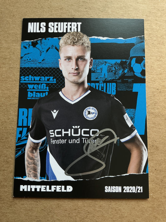Nils Seufert, Germany 🇩🇪 Arminia Bielefeld 2020/21 hand signed