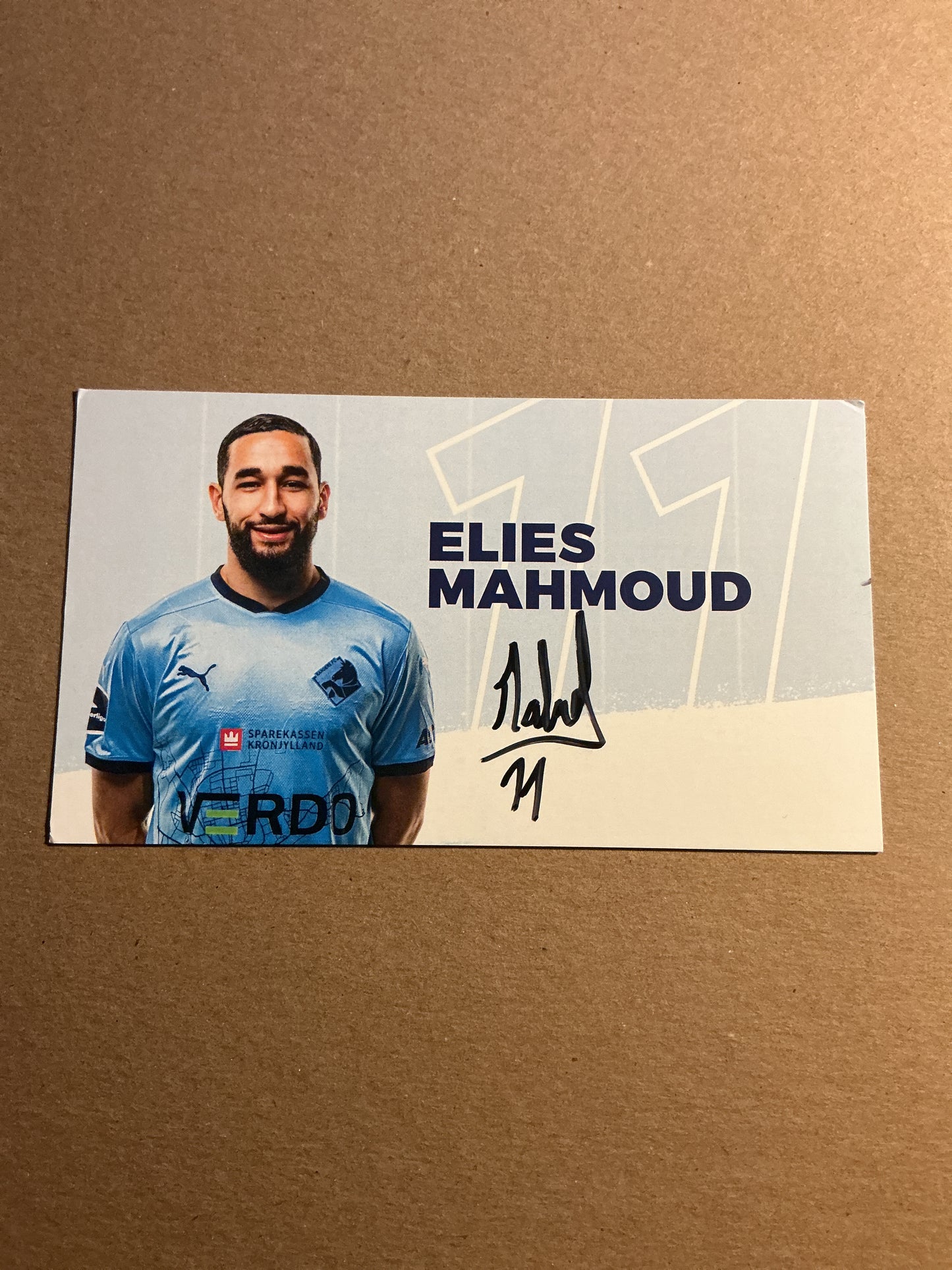 Elies Mahmoud, France 🇫🇷 Randers FC 2024/25 hand signed