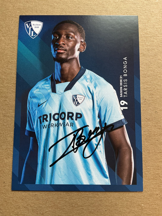 Tarsis Bonga, Germany 🇩🇪 VfL Bochum 2020/21 hand signed