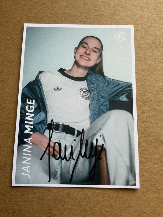 Janina Minge, Germany 🇩🇪 Women’s Euro Cup 2025 hand signed
