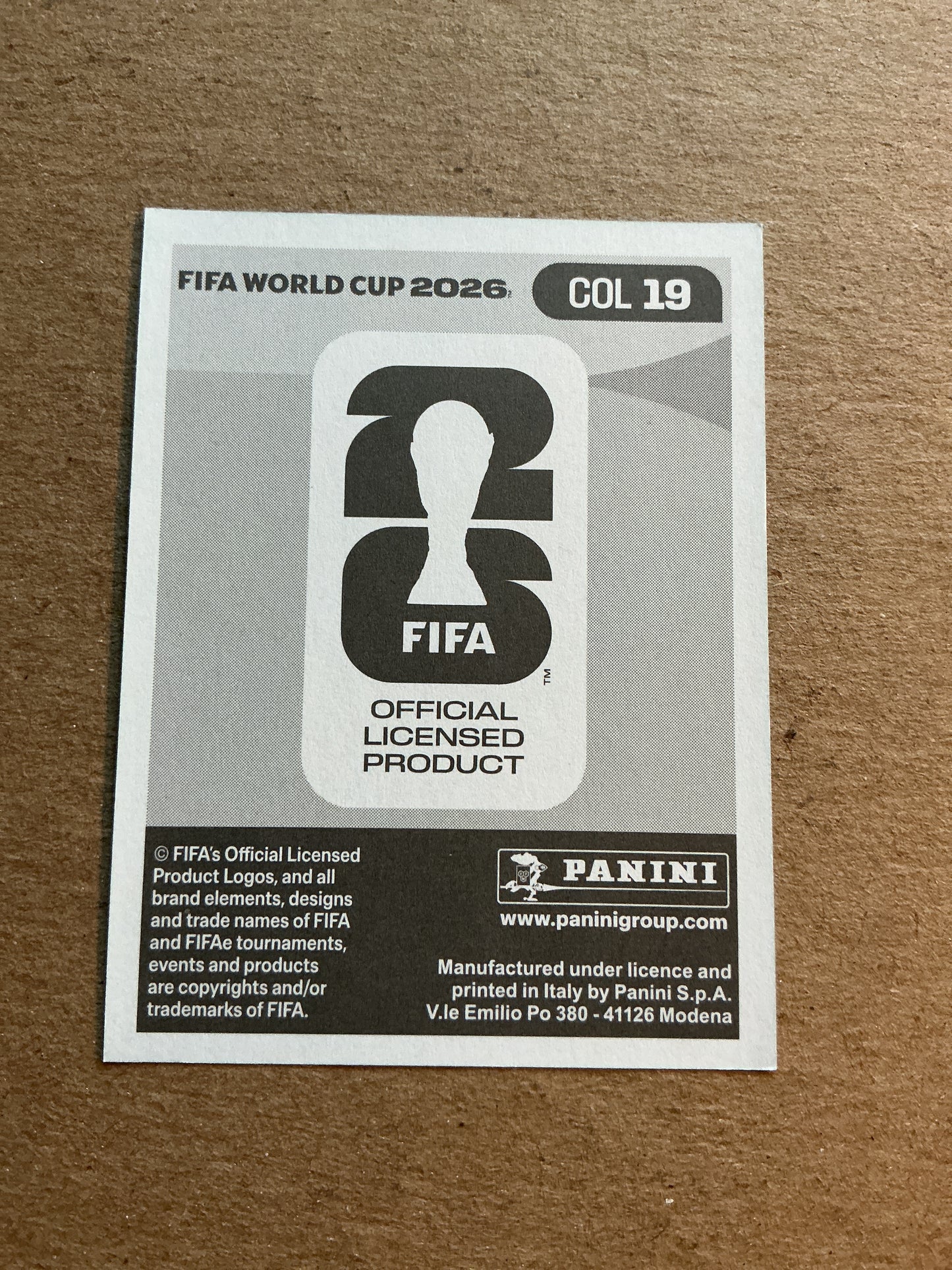 Luis Suárez, Colombia 🇨🇴 FIFA World Cup 2026 Panini hand signed