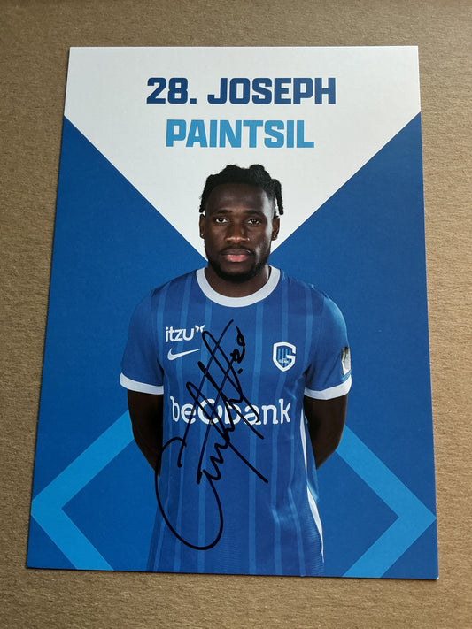 Joseph Paintsil, Ghana 🇬🇭 KRC Genk 2022/23 hand signed