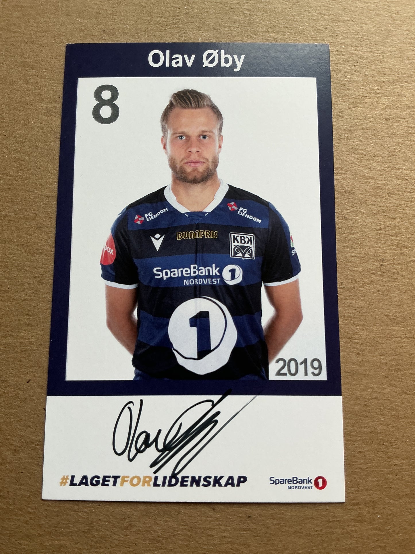 Olav Øby, Norway 🇳🇴 Kristiansund BK 2019/20 hand signed