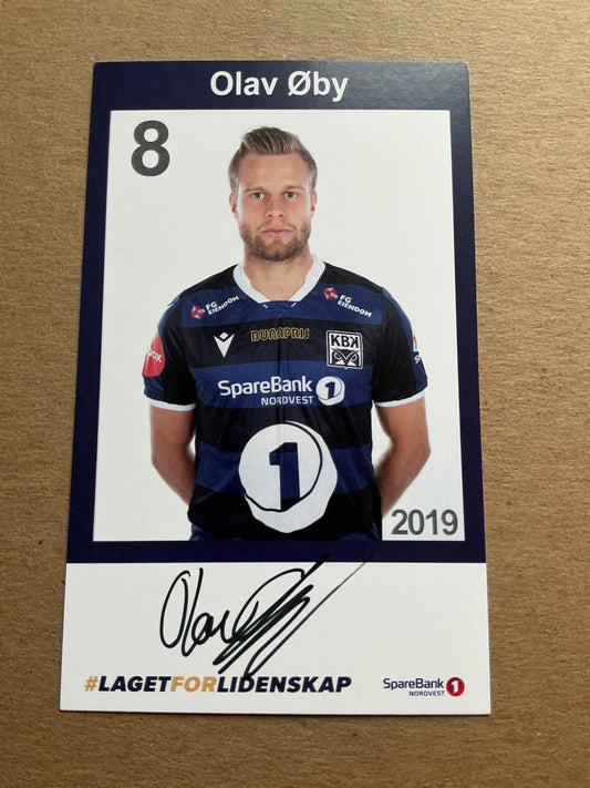Olav Øby, Norway 🇳🇴 Kristiansund BK 2019/20 hand signed
