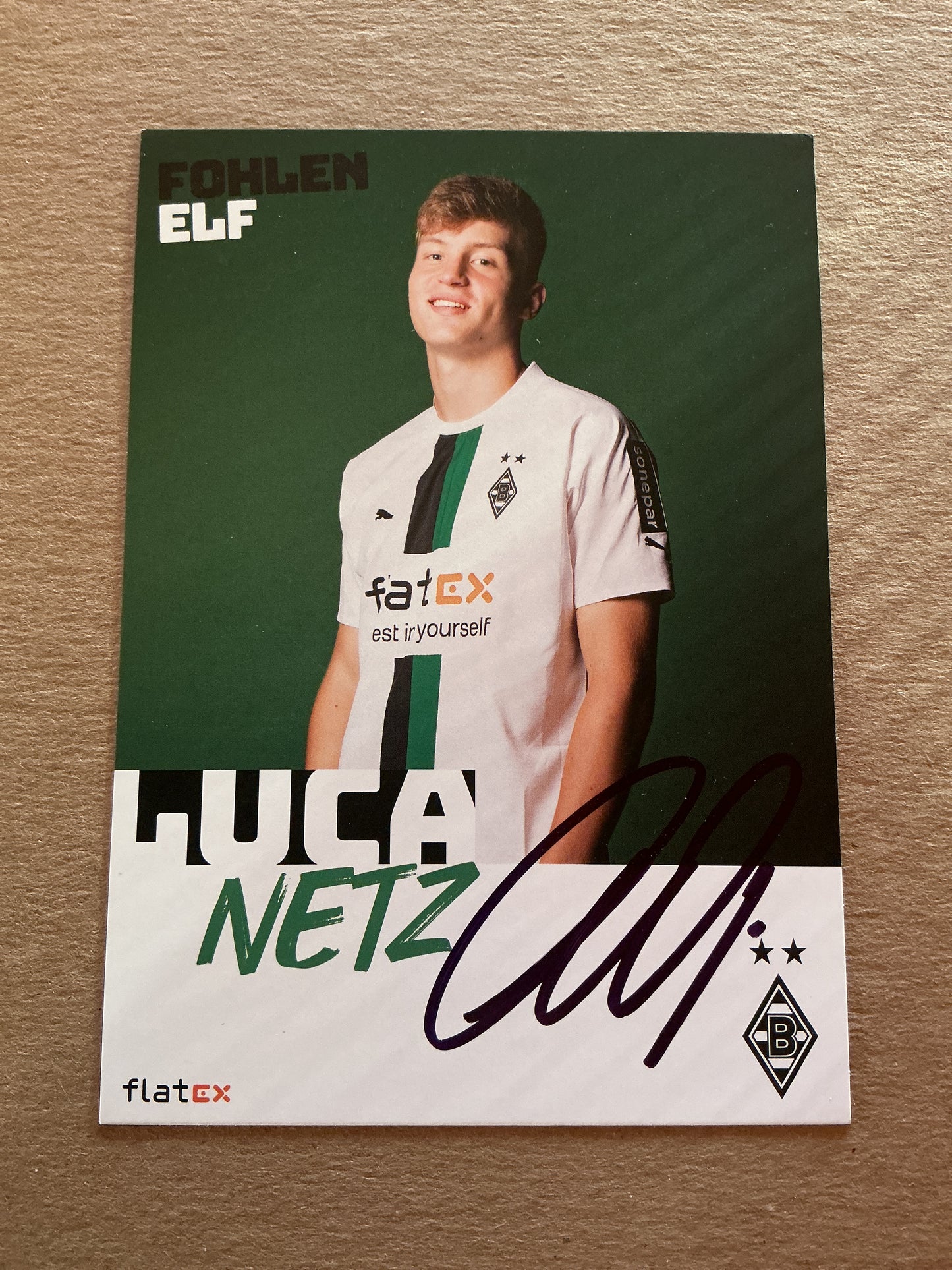 Luca Netz, Germany 🇩🇪 Borussia Mönchengladbach 2022/23 hand signed