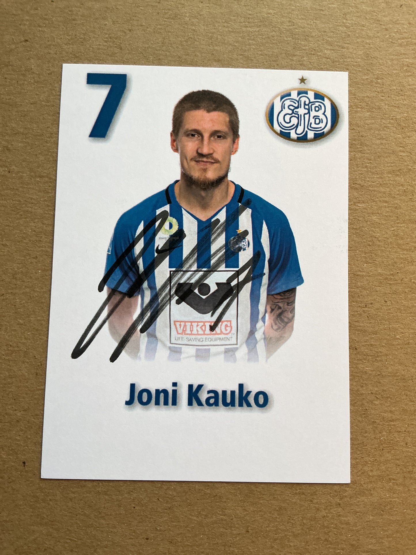 Joni Kauko, Finland 🇫🇮 Esbjerg fB 2020/21 hand signed