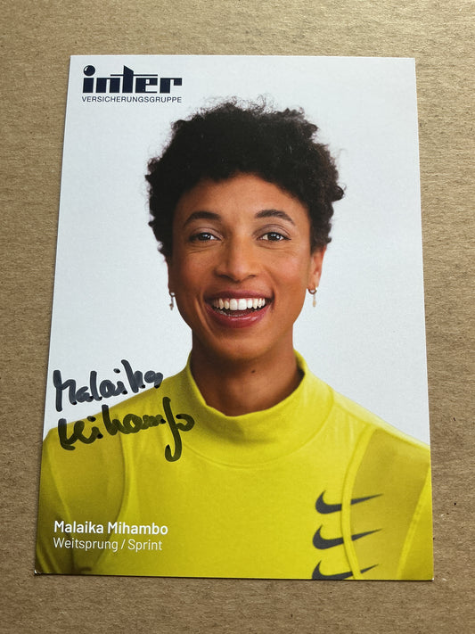 Malaika Mihambo, Germany 🇩🇪 Athletics Summer Olympics 2024 hand signed