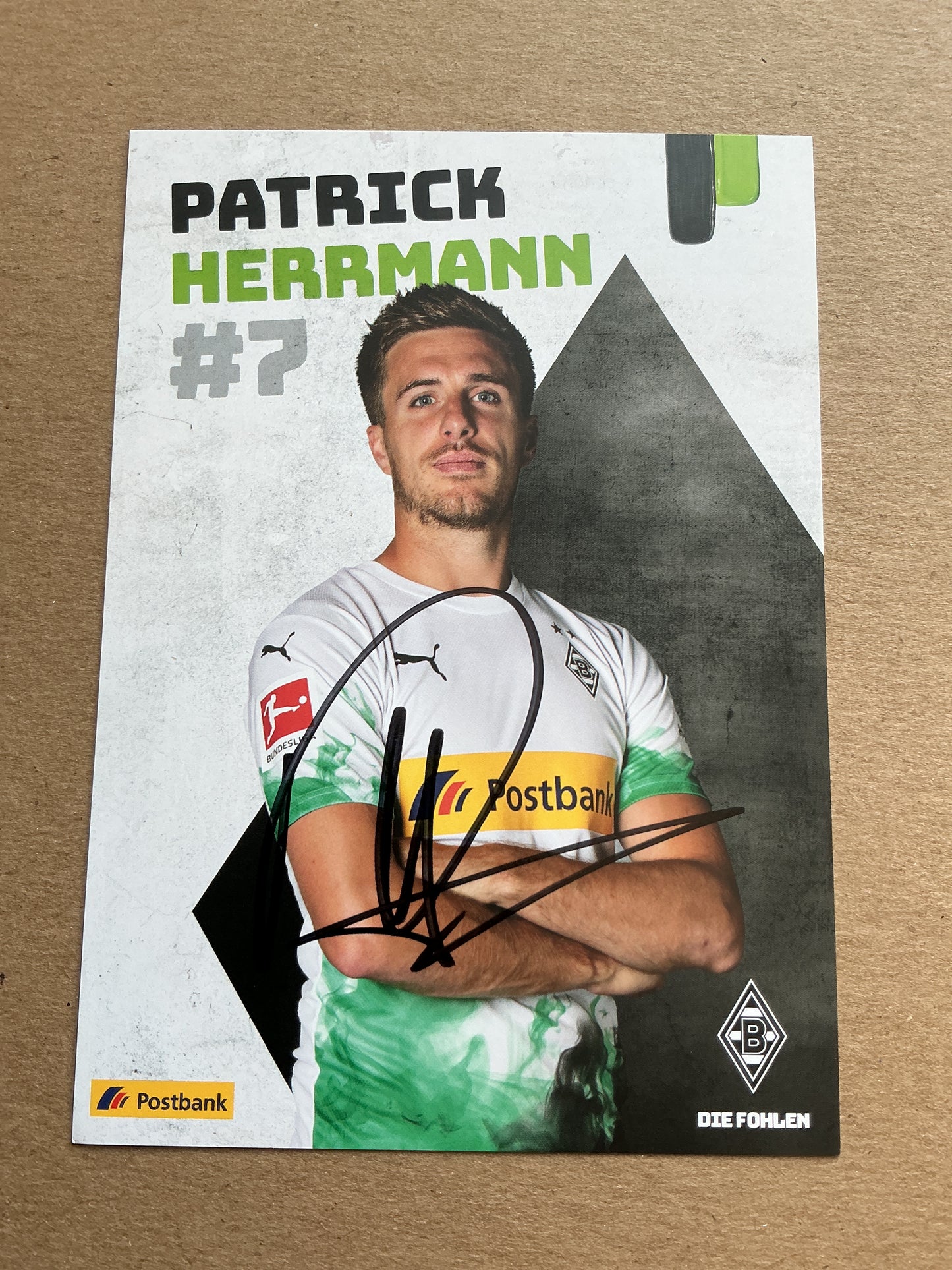 Patrick Herrmann, Germany 🇩🇪 Borussia Mönchengladbach 2019/20 hand signed