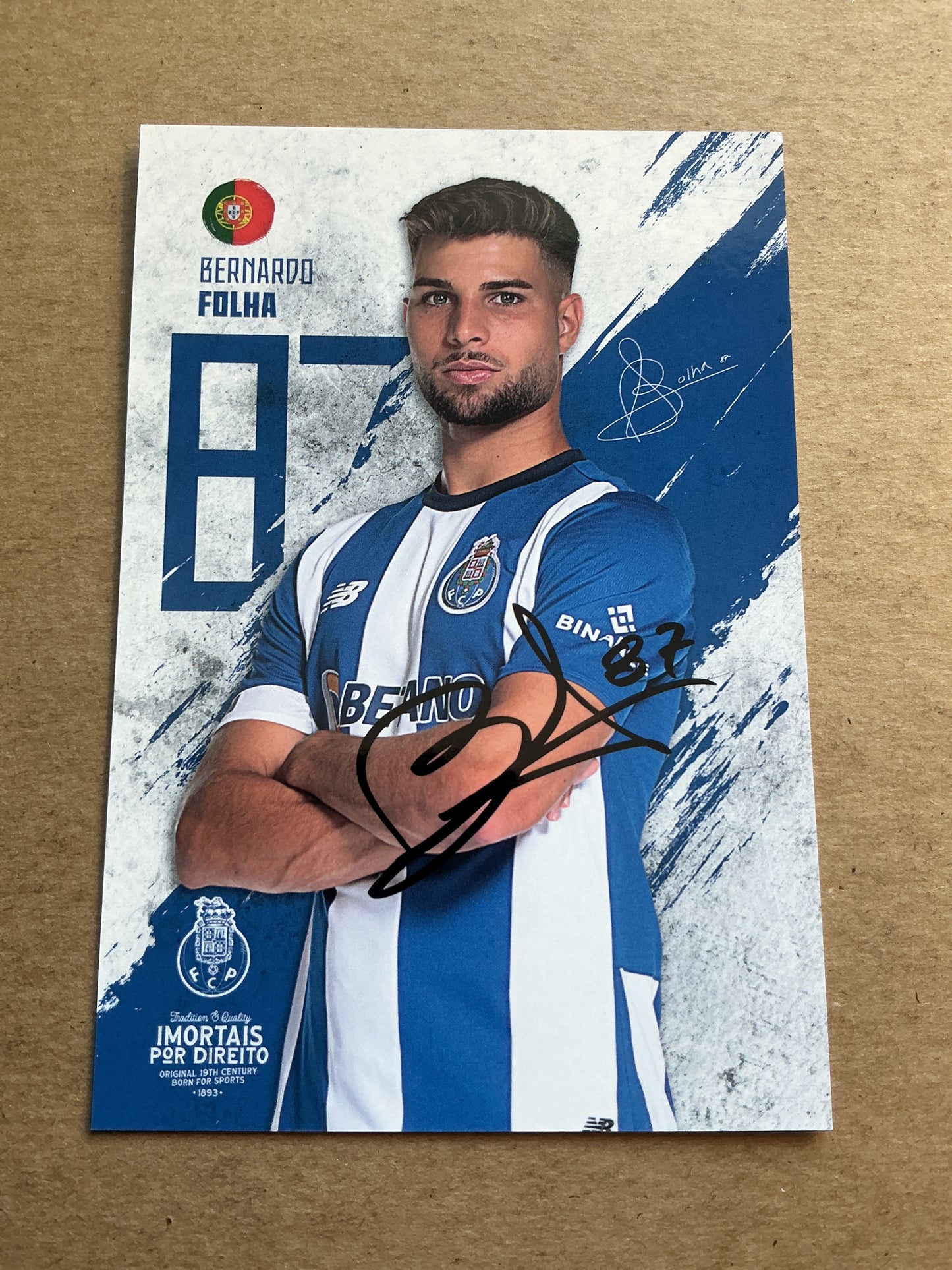 Bernardo Folha, Portugal 🇵🇹 FC Porto 2023/24 hand signed