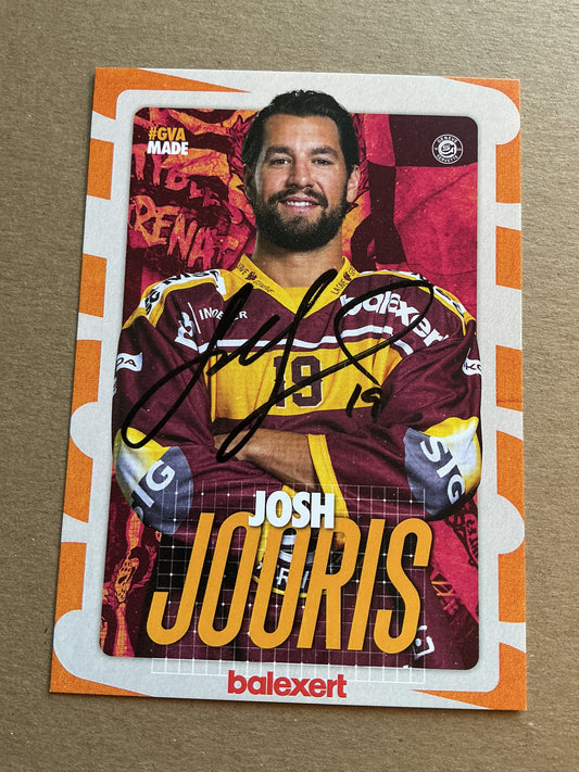 Josh Jooris, Canada 🇨🇦 Geneve-Servette HC 2024/25 hand signed