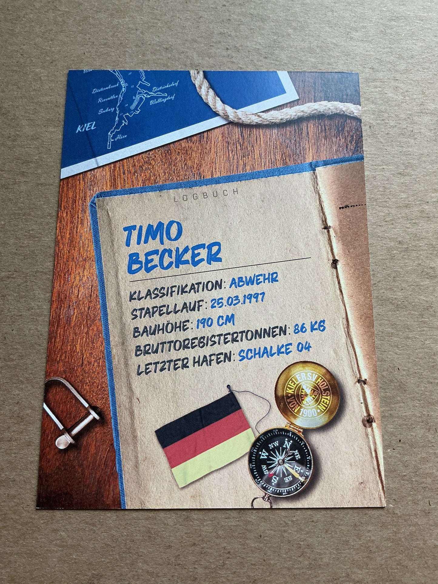 Timo Becker, Germany 🇩🇪 Holstein Kiel 2024/25 hand signed