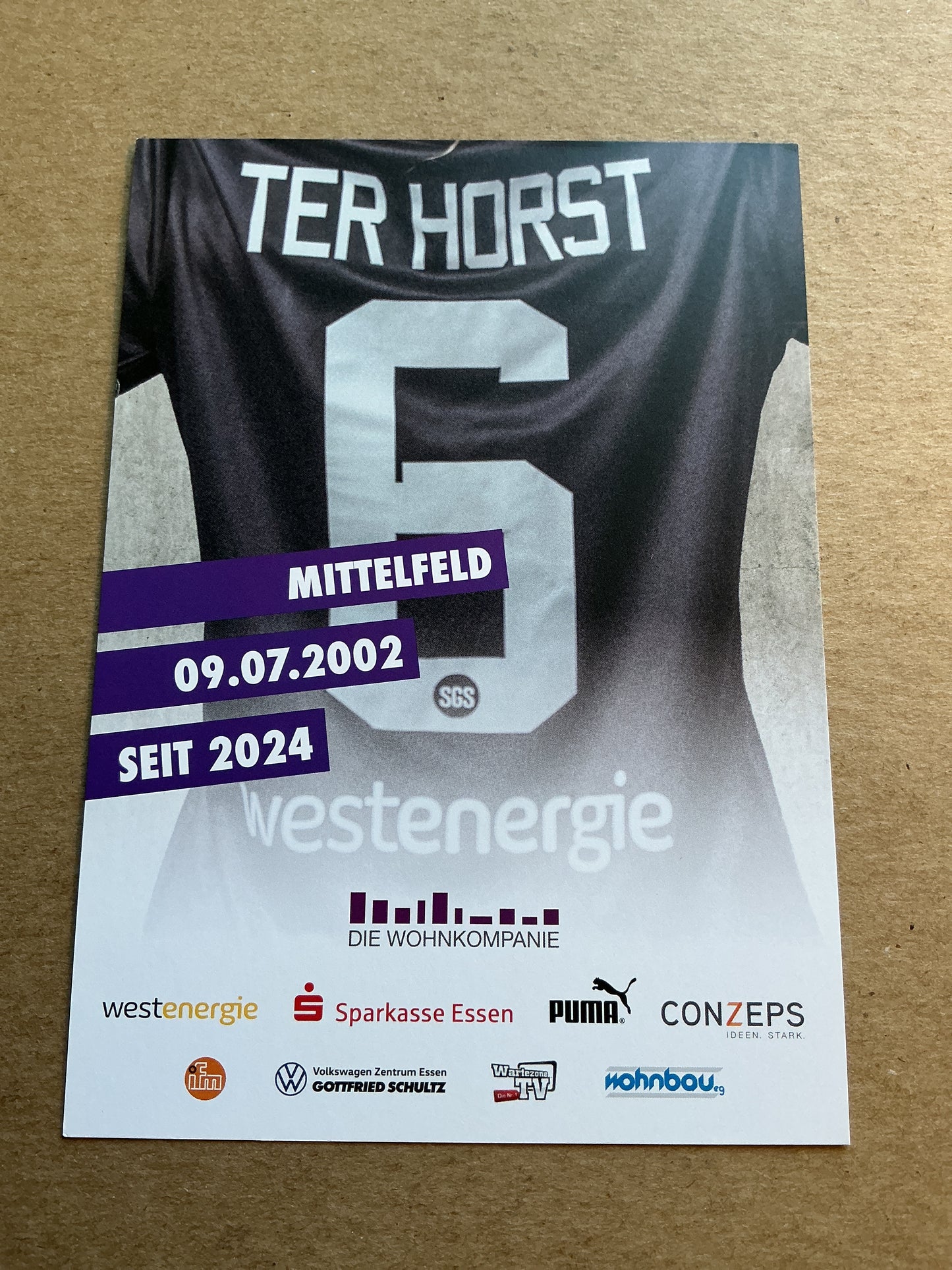 Jette ter Horst, Germany 🇩🇪 SGS Essen 2024/25 hand signed