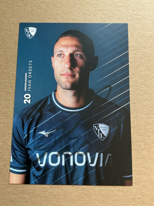 Ivan Ordets, Ukraine 🇺🇦 VfL Bochum 2023/24 hand signed