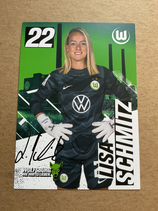 Lisa Schmitz, Germany 🇩🇪 VfL Wolfsburg 2023/24 hand signed