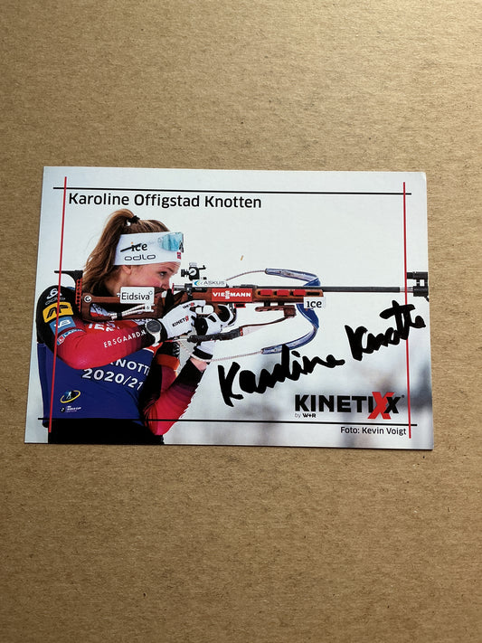 Karoline Offigstad Knotten, Norway 🇳🇴 Biathlon Winter Sports 2024/25 hand signed