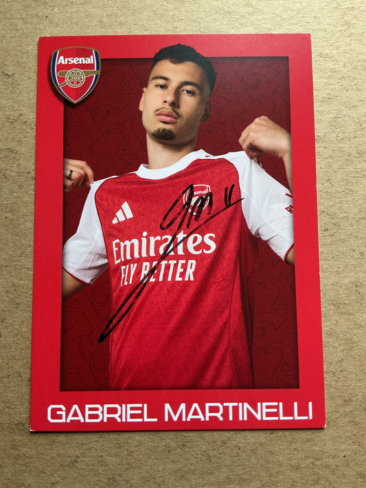Gabriel Martinelli, Brazil 🇧🇷 Arsenal FC 2025/26 hand signed