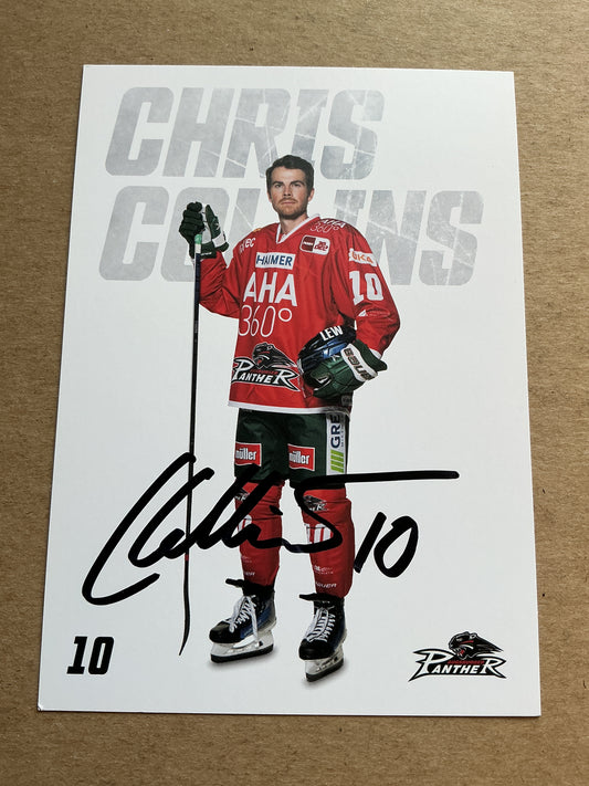 Chris Collins, Canada 🇨🇦 Augsburg Panther 2023/24 hand signed