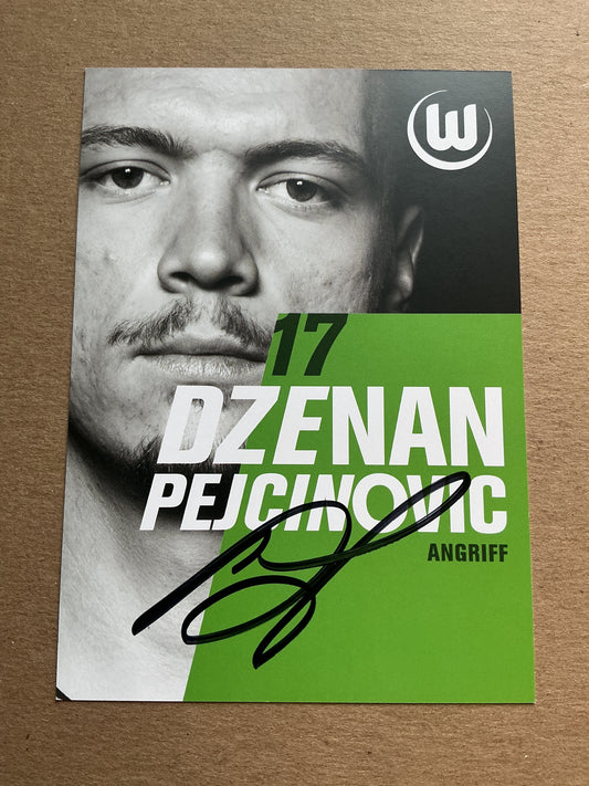 Dženan Pejčinović, Germany 🇩🇪 VfL Wolfsburg 2025/26 hand signed
