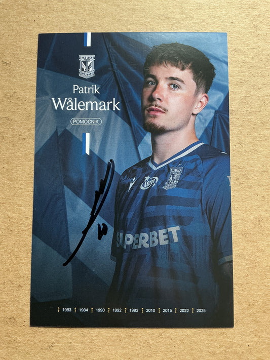 Patrik Wålemark, Sweden 🇸🇪 Lech Poznán 2025/26 hand signed