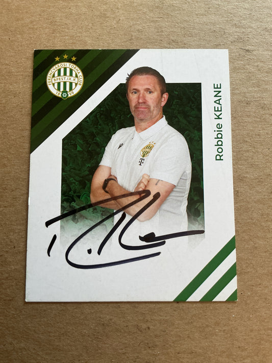 Robbie Keane, Ireland 🇮🇪 Ferencvaros TC 2024/25 hand signed