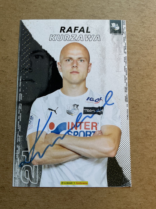 Rafal Kurzawa, Poland 🇵🇱 Amiens SC 2019/20 hand signed